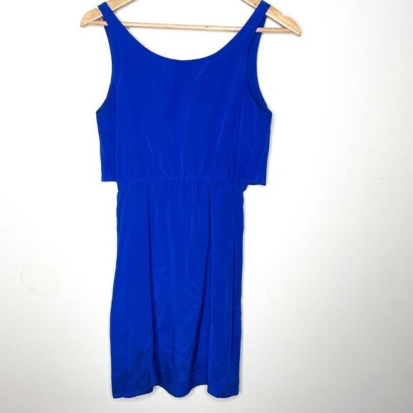 Amanda Uprichard Blue Tank Ruffle Dress - Picture 5 of 8